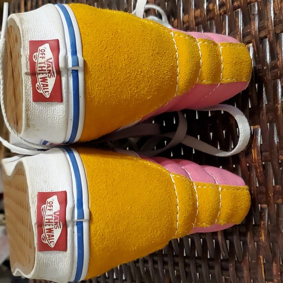 SZ. 8 1/2 WOMEN'S VANS SK8 MULTIBRIGHT 12  SUEDE SKATE BOARD SHOE - Picture 8 of 8